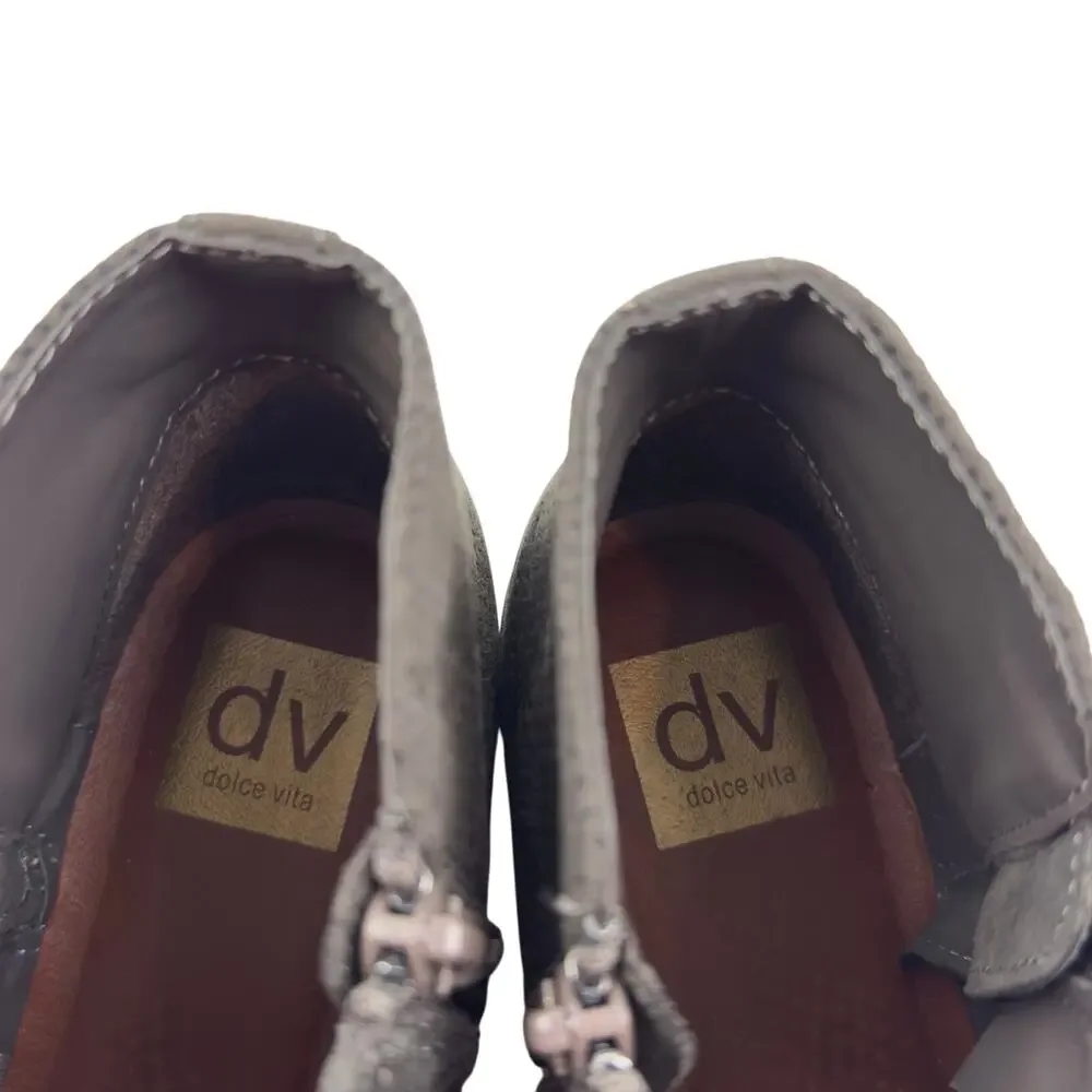 Dolce Vita Soft Flexible Suede Leather Perforated Booties Women's Size 7.5